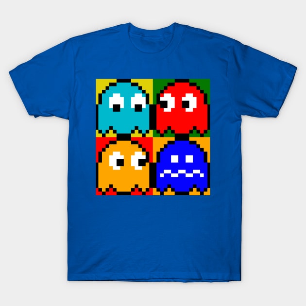 Pac-Man 4 Panel T-Shirt by RetroRaider